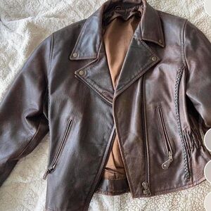 American Vintage Dark Brown Leather Jacket